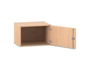 Flexeo Aufsatzschrank, Buche hell, Transchlag rechts, HxBxT: 41,4x64,1x40cm, Bogengriff mit Schloss