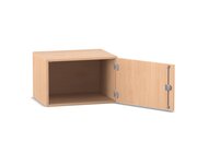 Flexeo Aufsatzschrank, Buche hell, Transchlag rechts, HxBxT:41,4x64,1x50cm, Bogengriff mit Schloss