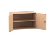 Flexeo Aufsatzschrank, Buche hell, 2 Fcher, HxBxT: 60,6x94,4x50 cm, Dreholive