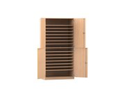 Flexeo Bastelschrank Jana, Buche hell, 16 Fcher, HxBxT: 190x94,4x60 cm, Dreholive