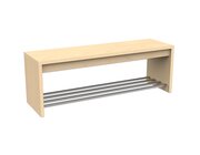 Flexeo Garderobenbank Armadio, BxTxH: 120 x 35 x 34 cm, Eiche natur