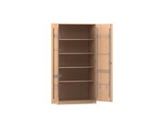 Flexeo Musikschrank, Buche hell, HxBxT: 190 x 94,4 x 60 cm, Schloss