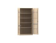 Flexeo Musikschrank, Ahorn honig, HxBxT: 190 x 94,4 x 60 cm, Schloss