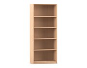 Flexeo Regal, Buche hell, 5 Ordnerhhen, HxBxT: 190x80x40 cm