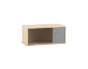 Flexeo Rollladen-Aufsatzschrank, Ahorn honig, 1 Fach, HxBxT: 41,1x94,4x48 cm