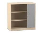 Flexeo Rollladenschrank Ahorn honig, 3 Fcher, BxHxT 94,4 x 99,1 x 48 cm