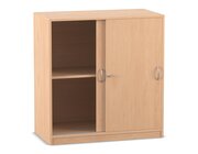 Flexeo Schiebetrenschrank, 2 Fcher, Buche hell, HxBxT 99,1 x 94,4 x 38 cm