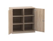 Flexeo Unterschrank, Eiche natur, HXBXT: 99,1x94,4x60 cm, 6 Fcher, Sockel, Dreholive