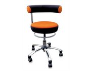 Sanus Gesundheitsstuhl 36-43 cm, Stoff orange/schwarz, mit Rollstopp