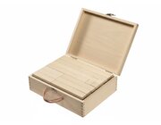 Set Bausteinkoffer mit Quaderbausteinen: Inhalt 167 Quaderbausteine, Buche natur