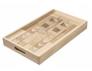 Set GEO-Kasten gro: Inhalt 66 Teile, Buche natur