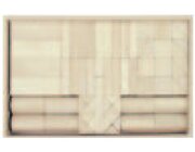 Set Holzkasten: Inhalt 62 Teile, Buche natur