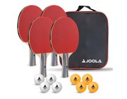 JOOLA Set TEAM SCHOOL, 4 Tischtennisschlger und 8 Blle