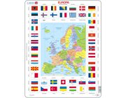 Larsen Lernpuzzle Europa und Flaggen