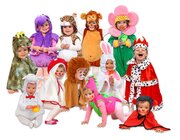 Kostüm-Set für Krippenkinder, 12teilig, bis 2 Jahre