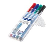 Lumocolor correctable, Etui mit 4 Farben, Strichstrke fein
