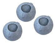 Set mit 3 Materialtaschen rund,  40 cm
