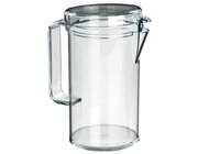 Kanne mit Deckel, transparent, 1,3l