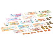 EURO-Spielgeldsatz, 22 Münzen und 22 Scheine im Polybeutel, Rechengeld