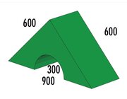 Dreieck mit Halbrundausschnitt MAXI grn/hellgrn, ab 4 Jahre