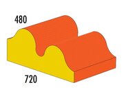 Groe Welle MEDI gelb/orange, 2-4 Jahre