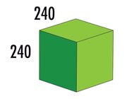 Quader MEDI grün/hellgrün, 36-103-12, 2-4 Jahre
