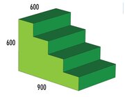 Treppe 4- stufig MAXI grn/hellgrn, ab 4 Jahre