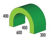 Tunnel MAXI grün/hellgrün, 36-125-12, ab 4 Jahre