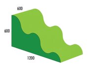 Wellenkeil MAXI grn/hellgrn, 34-105-12, ab 4 Jahre