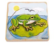 Lagenpuzzle Frosch, 4-7 Jahre