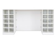 Flexeo Bettzeugschrank fr Liegen, 143,9 x 288,2 x 68 cm, Dekor Buche hell