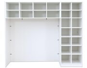 Flexeo Bettzeugschrank fr Liegen, 190 x 226 x 68 cm, Holzdekor wei