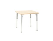 Hhenverstellbarer Tisch Owlaf, hhenverstellbar in 5 Stufen: 46-53-59-64-71 cm, 75x75 cm, Tischplatte Ahorn Melamin