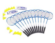 Badminton Schulset Plus, 12 Schlger, 12 Blle