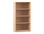 Flexeo Regal, 4 Fcher = 4 Ordnerhhen, Buche hell, 150,5 x 80 x 40 cm