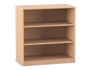 Flexeo Regal, Buche hell, BxHxT 94x99x48 cm, 2 Fachbden, Sockel