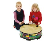 Groe Boden-Trommel, 56 cm Durchmesser, Hhe 20 cm, ab 5 Jahre