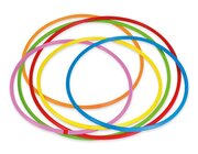 Gymnastik-Reifen Regenbogen-Set, 6 Stck, Durchmesser 60 cm