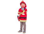 Kostm Feuerwehr inkl. Feuerlscher und Helm, 3-6 Jahre