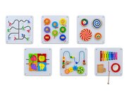 Spiel- und Motorik-Wandelemente, 35x35 cm, 6er Set, 1-7 Jahre