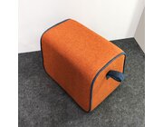 Hockidu - Hocker gepolstert mit Schlaufe, Farbe orange