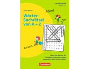 Wörter-Suchrätsel von A-Z, Kopiervorlagen, Klasse 2-3