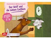Kamishibai Bildkartenset - Der Wolf und die sieben Geilein, 1 bis 3 Jahre
