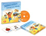 Leichter Deutsch lernen mit Musik, Buch inkl. CD und Bildkarten, 4-8 Jahre