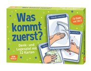 Was kommt zuerst?, Denk- und Legespiel mit Karten, 3-8 Jahre