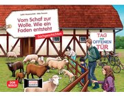 Kamishibai Bildkartenset - Vom Schaf zur Wolle. Wie ein Faden entsteht, 4-8 Jahre