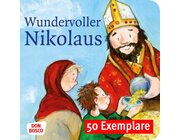 Wundervoller Nikolaus. Die Geschichte vom heiligen Nikolaus. Mini-Bilderbuch. Paket mit 50 Exemplaren zum Vorteilspreis, 3-7 Jahre