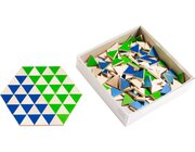 Dreiecke grn-blau-natur 400 Stck, Spielmaterial, ab 3 Jahre