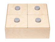 Finde Box aus Holz mit vier Fchern, ab 1,5 Jahre