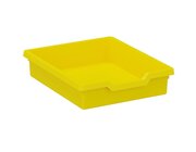 Kunststoffkasten Gre III gelb, 31 cm breit, 37 cm tief, 7,5 cm hoch